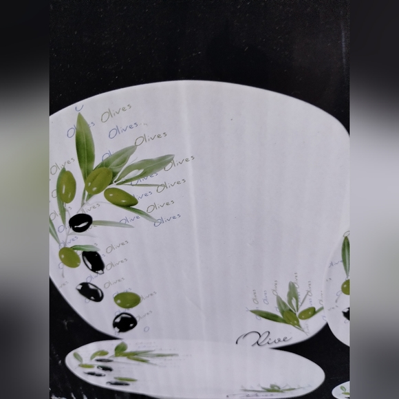 LORREN HOME TRENDSPorcelain 20 Piece Square Dinnerware Set Service for 4 - Picture 4 of 7